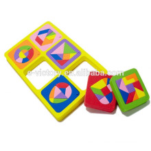 Hot Mini IQ educational children tangram game puzzle toy